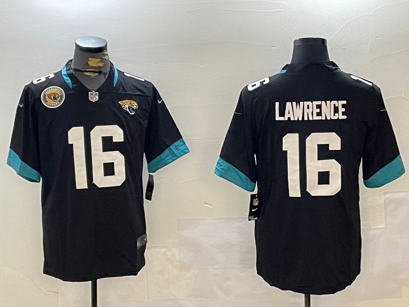 Men Jacksonville Jaguars 16 Lawrence Black Second generation 2024 Nike Limited NFL Jersey style 2